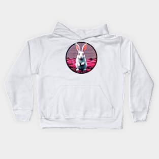 bad trip white rabbit Kids Hoodie